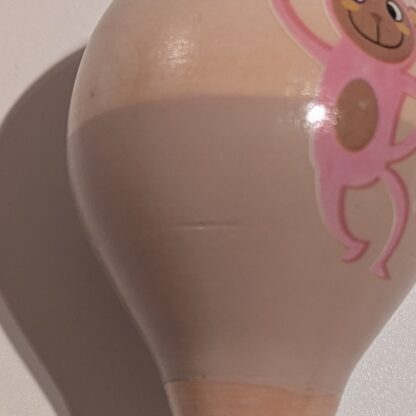 Dubbel maracas "Noahs Ark" brun apa - Magni - Bild 2