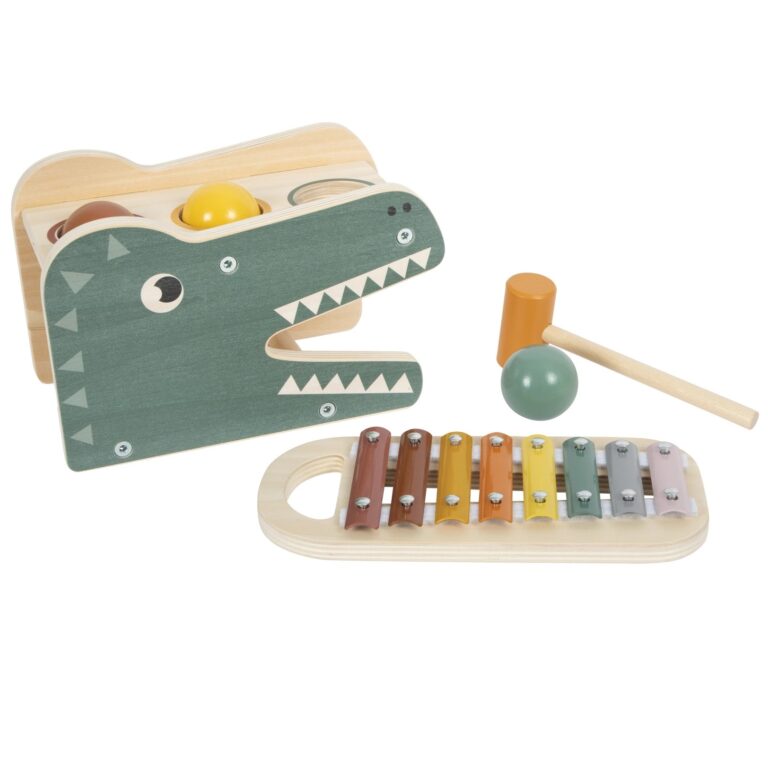 Xylofon med hamrande krokodil - Safari - small foot